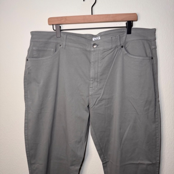 Peter Millar NWT Signature Sateen Five Pocket Pants Men's 42 x 32 Grey - Picture 2 of 7
